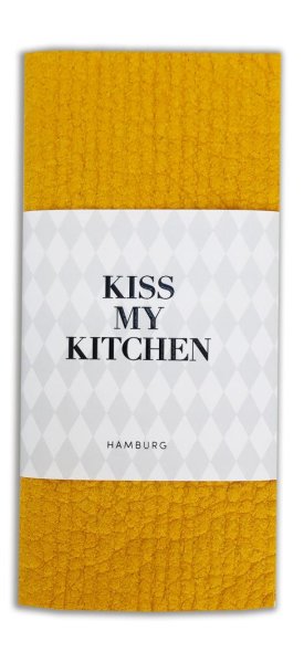 Kiss My Kitchen Household Cloths Uni Yellow, Schwammtücher 3 Stück