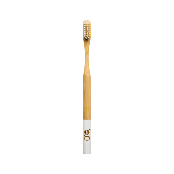 GRUMS Bamboo Toothbrush, Zahnbürste WEISS 1 Stk.