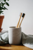 GRUMS Bamboo Toothbrush, Zahnbürste OLIVE 1 Stk.