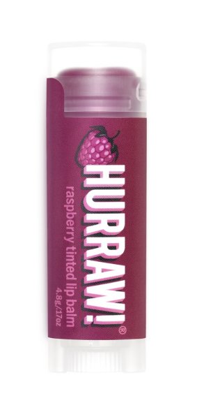 Hurraw! Raspberry Tinted Lip Balm, getönte Lippenpflegestift 4,8g