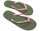 hippobloo Flip Flops Naturkautschuk  NAGOYA (Green/Cream/ Pink) 1 Paar