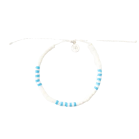 pineapple island Malabar Clay Beaded Anklet Blue 1...