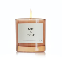 salt & stone candle Black Rose & Vetiver 240g