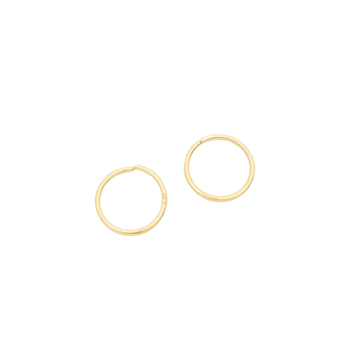 fejn jewelry satin mini hoops Gold, Ohrringe 1 Paar