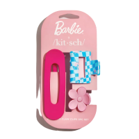 kitsch Barbie Assorted Claw Clips Set, Haarklammer-Set 3...