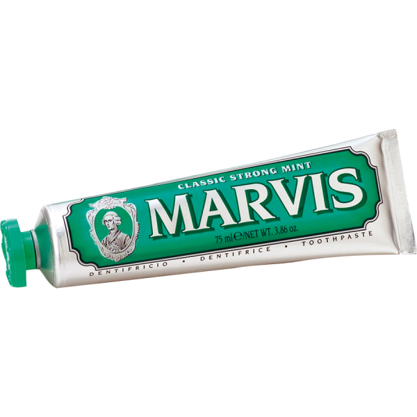 MARVIS Classic Strong Mint + Xylitol, Zahnpasta Minze klassisch stark 85ml