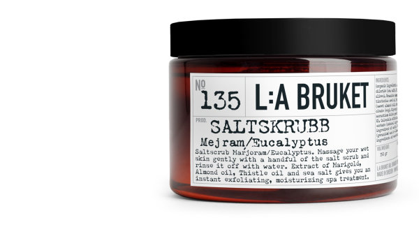 L:a Bruket No. 135 Sea Salt Scrub Marjoram/Eucalyptus 420g