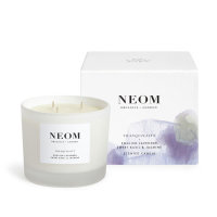 Neom Organics Candle Tranquility/Perfect nights sleep, Duftkerze Lavendel, süßem Basilikum & Jasmin 3 Dochte 420g