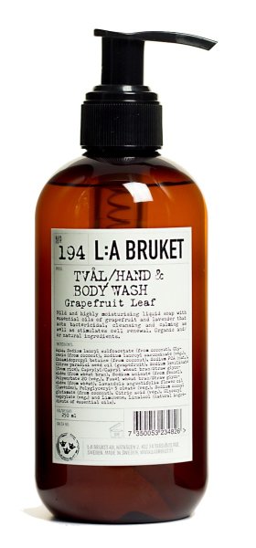 L:a Bruket No. 194 Liquid Soap Grapefruit Leaf, Flüssigeseife/Duschgel Grapefruit KLEIN 240ml