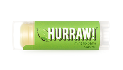 Hurraw! Mint lip balm, Lippenpflegestift Pfefferminze 4,3g